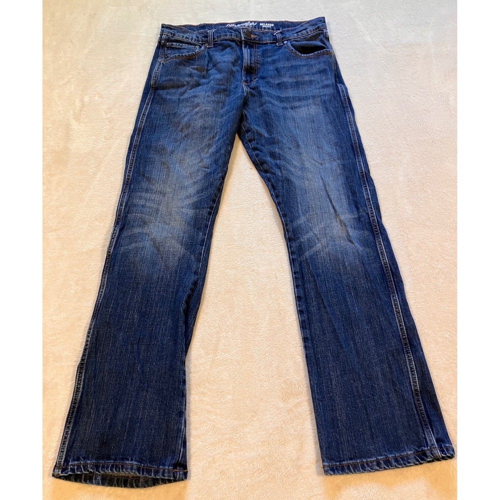 Wrangler Retro Relaxed Bootcut Jeans Mens 35x34 Blue Denim 10WRT20JH